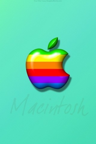彩色苹果logo壁纸下载